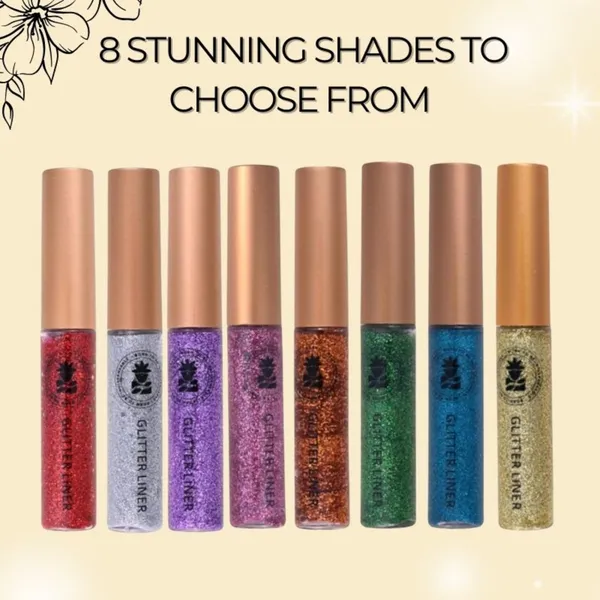 BOBI_Glitter_Eyeliner_Gold_|_Diamond_Sparkle_Finish_|_Waterproof_Long_Wear_|_Quick_Dry_Smudgeproof_|_Felt-Tip_Precision_|_Cruelty-Free_Paraben-Free-5ml