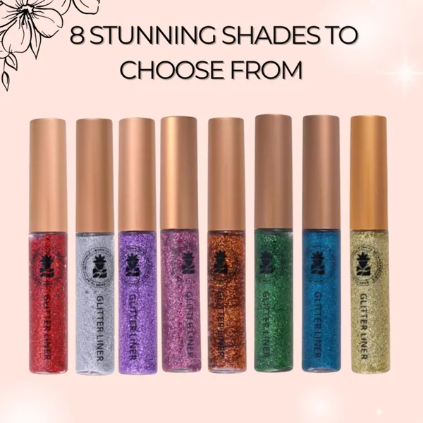 BOBI_Glitter_Eyeliner_Orange_|_Diamond_Sparkle_Finish_|_Waterproof_Long_Wear_|_Quick_Dry_Smudgeproof_|_Felt-Tip_Precision_|_Cruelty-Free_Paraben-Free