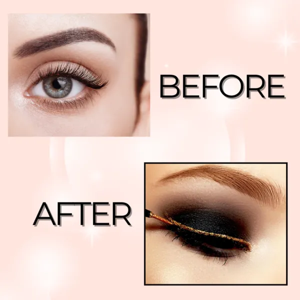 BOBI_Glitter_Eyeliner_Orange_|_Diamond_Sparkle_Finish_|_Waterproof_Long_Wear_|_Quick_Dry_Smudgeproof_|_Felt-Tip_Precision_|_Cruelty-Free_Paraben-Free