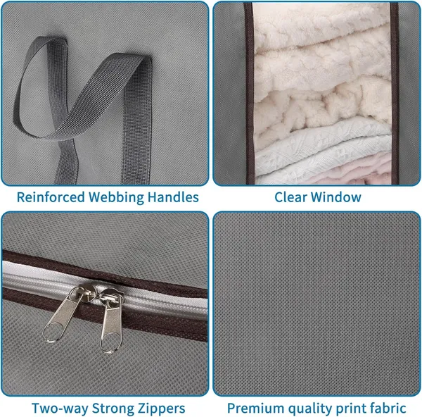 Pack_Of_2_Grey_Premium_Non_Woven_Blanket_Storage_Bags