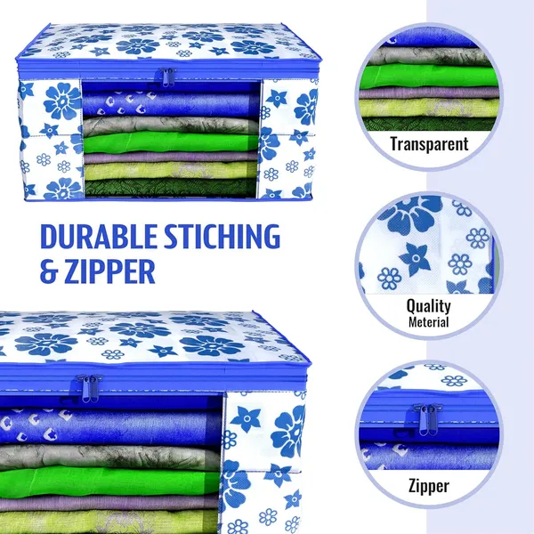Pack_Of_6_Blue_Premium_Non_Woven_Saree_Cover