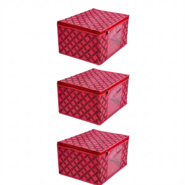 Pack_Of_3_Pink_Premium_Non_Woven_Saree_Cover