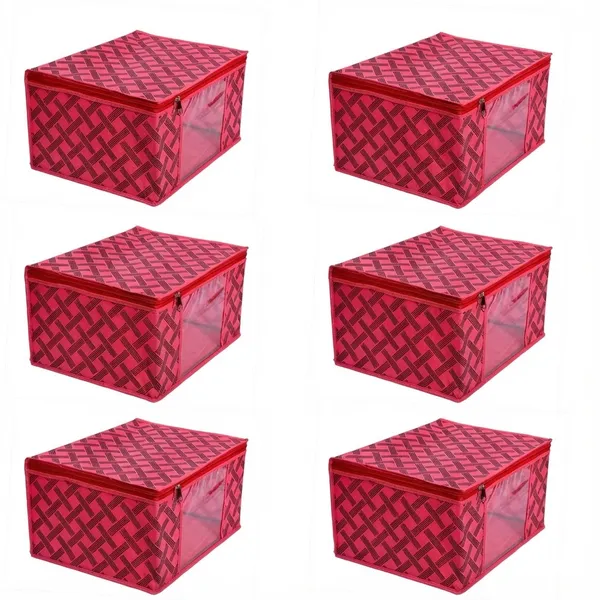 Pack_Of_6_Pink_Premium_Non_Woven_Saree_Cover