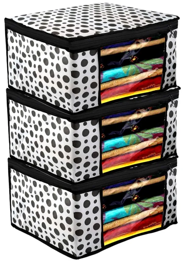 Pack_Of_3_Black_Premium_Non_Woven_Saree_Cover