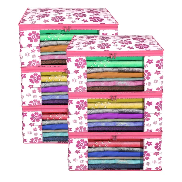 Pack_Of_6_Pink_Premium_Non_Woven_Saree_Cover