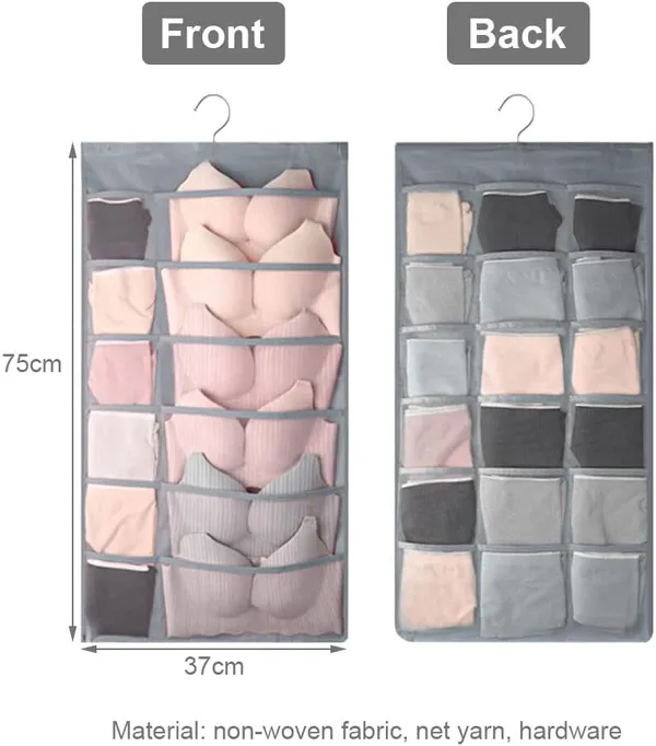 Grey_Premium_Non_Woven_Double_Sided_Hanging_Closet