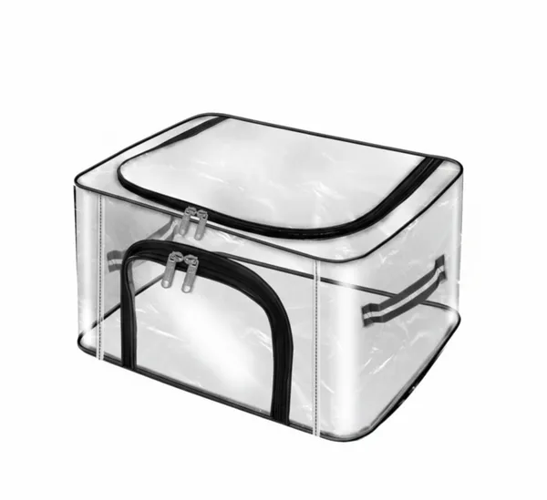 Nylon_33_L_PVC_Transparent_Moisture_Proof_Storage_box_for_Clothes_Closet_Wardrobe_Organizer_for_Clothes_Saree_Bags_with_Carry_Handle_(Transparent,_44_x_31_x_24_cm)