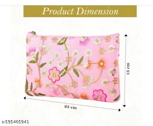 Traditional_Hand_Purse_Ladies_with_Zip_|_Embroidery_Ethnic_Pouch/Wallet_Purse_for_Women_|_Return_Gift_for_Ladies