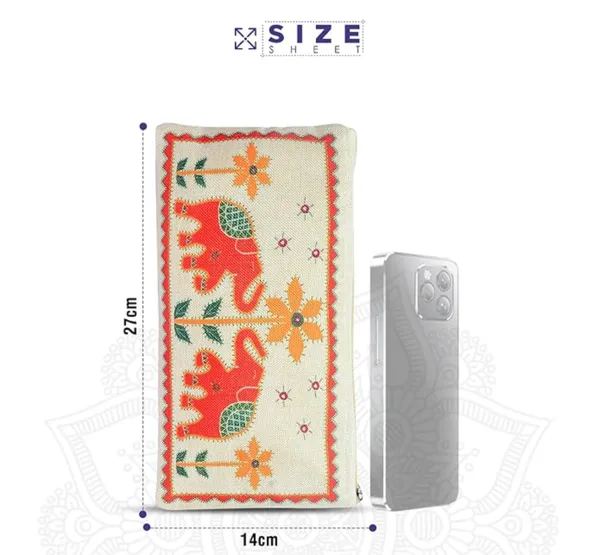 PACK_OF_6_|_Traditional_Hand_Purse_Ladies_with_Zip_|_Embroidery_Ethnic_Pouch/Wallet_Purse_for_Women_|_Return_Gift_for_Ladies