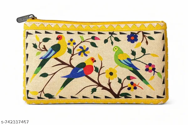 PACK_OF_6_|_Traditional_Hand_Purse_Ladies_with_Zip_|_Embroidery_Ethnic_Pouch/Wallet_Purse_for_Women_|_Return_Gift_for_Ladies
