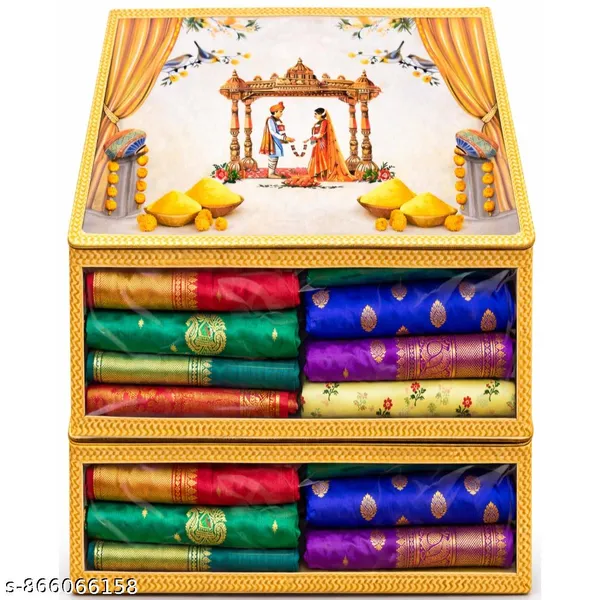Pack_of_2_|_Premium_Quality_Wedding_Design_Printed_Saree_and__Clothes_Cover__|_Storage_Box