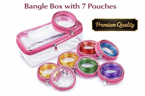 Pankhuri's_Premium_Quality_|_Large_Bangle/Bracelets_Jewellory_Organiser_Set_With_7_Seprate_Pouches