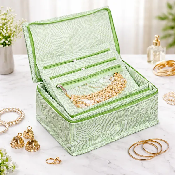 Premium_Jewelry_Organizer_Box_with_Transparent_Pouches_??Non-Woven_Fabric,_Steel_Zipper,_Travel-Friendly_Jewelry_Storage_Case,_Ideal_for_Necklaces,_Earrings_&_Bangles_(Green)