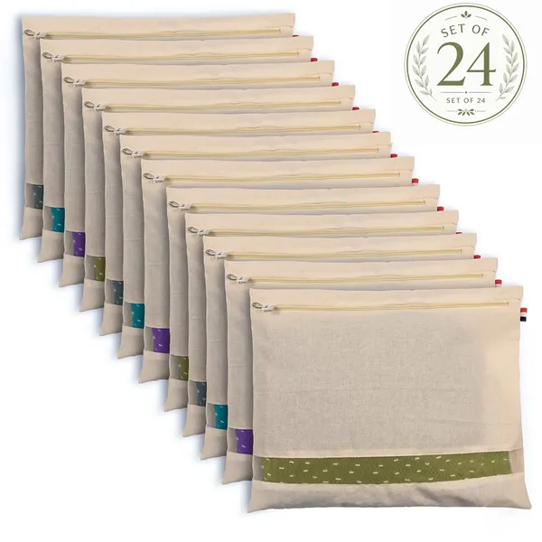 SET_OF_24_SAREE_BAGS_COVER_:_24_(14_X_16_INCHES)_BIG_SAREE_BAG_COVERS_WITH_ZIPPER