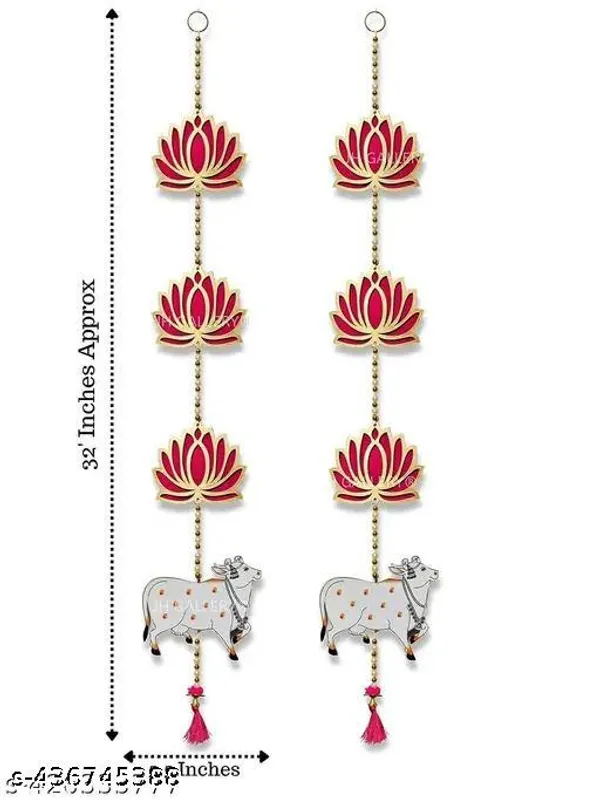Velvet_Bead_Festive_Cow_Kamal_Door_Toran_Hanging_Pack_Of_2_-_Pack_of_2