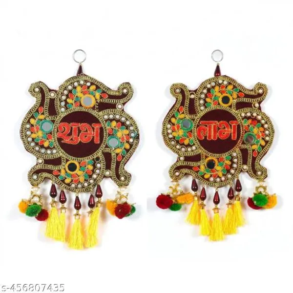 Velvet_Festive_Shubh_Labh_Multicolor_Door_Hanging_Pair_-_Pack_of_2