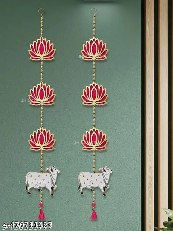 Plastic_Beads_Festive_Lotus_Floral_Red_Door_Wall_Toran