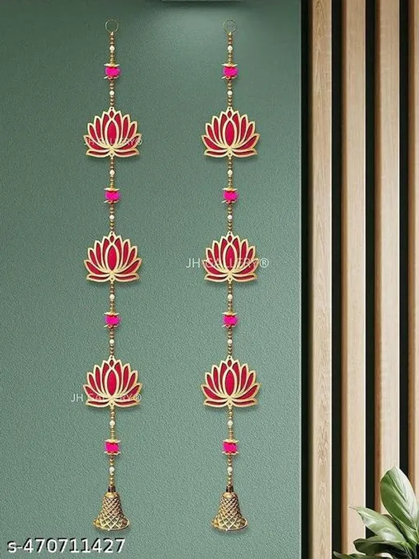 Plastic_Beads_Festive_Lotus_Floral_Red_Door_Wall_Toran