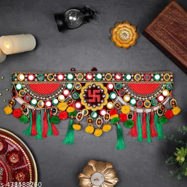 Velvet_Festive_Multi_Zula_Pearl_Beads_Handmade_Door_Toran