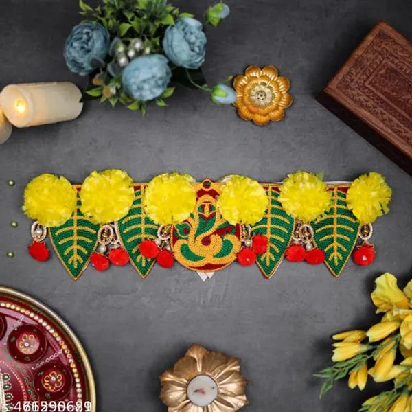 Velvet_Traditional_Floral_Yellow_Gold_Door_Hanging_Toran_-_Pack_of_2