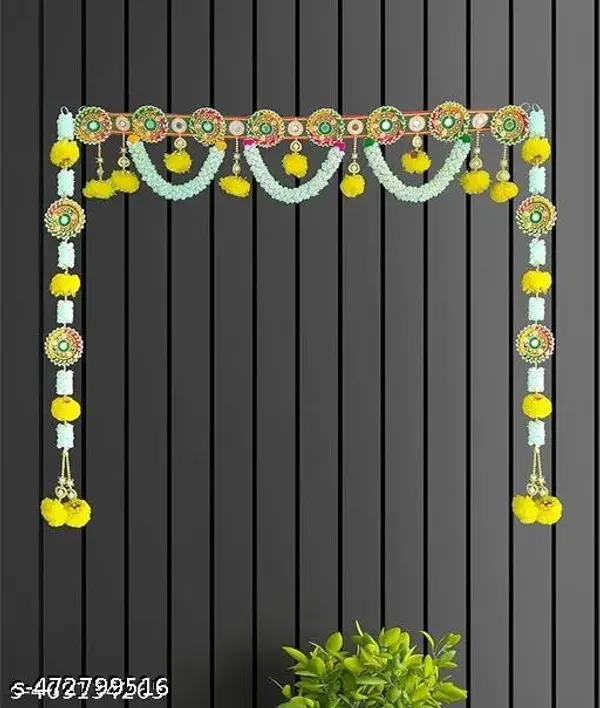 Wood_Pearl_Beads_Traditional_Mirror_Work_Handmade_Door_Toran
