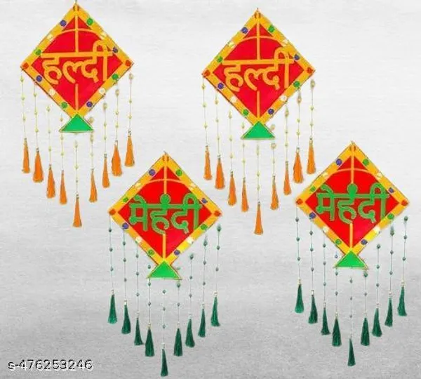 Plastic_Haldi_Mehendi_Multicolor_Dream_Catcher_Door_Hanging_Pack_Of_4