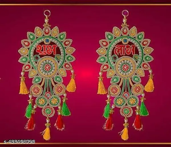Polyester_Traditional_Embroidery_Door_Toran_Wall_Hanging_Pack_Of_2_-_Pack_of_2