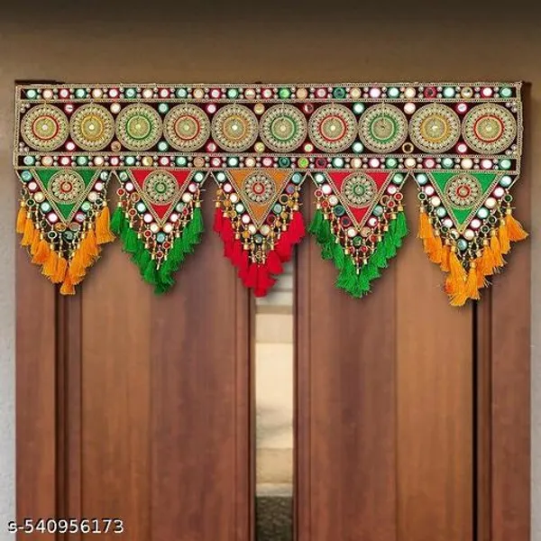 Velvet_Traditional_Multi_Zula_Pearl_Bead_Door_Toran_Bandarwal