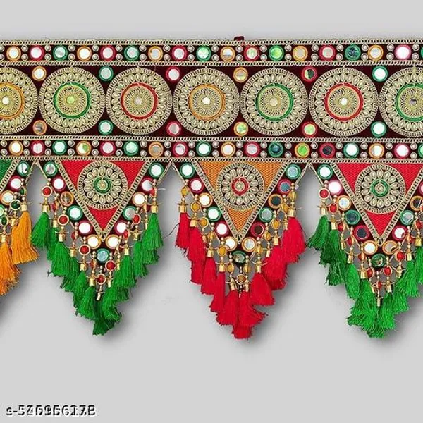 Velvet_Traditional_Multi_Zula_Pearl_Bead_Door_Toran_Bandarwal