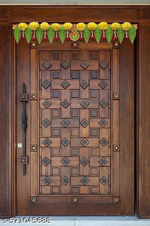 Polyester_Festive_Artificial_Flower_Velvet_Door_Toran_-_Pack_of_2