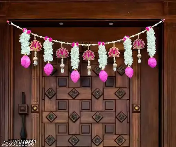 Artificial_Flower_Festive_Lotus_Gajara_Pink_Door_Toran_-_Pack_of_2