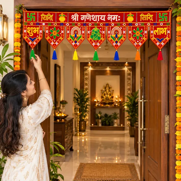 Shri_Ganeshay_Namah_Toran_with_Shubh_Labh_&_Colourful_Tassels_–_Traditional_Door_Hanging_for_Home_&_Mandir