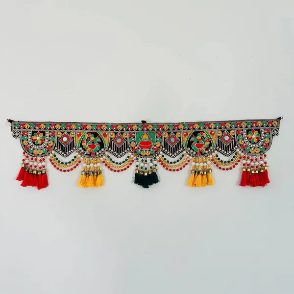 Velvet_Traditional_Peacock_Kalash_Embroidery_Bandarwal_Door_Toran