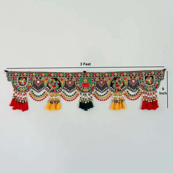 Velvet_Traditional_Peacock_Kalash_Embroidery_Bandarwal_Door_Toran