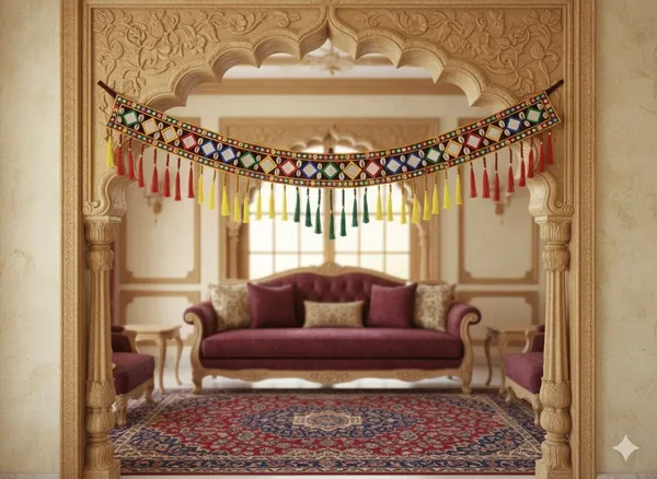 Velvet_Traditional_Mirror_Work_Cowrie_Shell_Door_Hanging_Toran