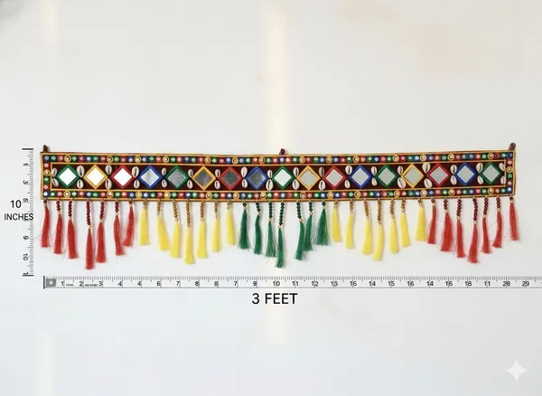 Velvet_Traditional_Mirror_Work_Cowrie_Shell_Door_Hanging_Toran