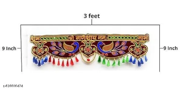 Plastic_Beads_Traditional_Peacock_Embroidery_Handmade_Door_Toran_-_Pack_of_2