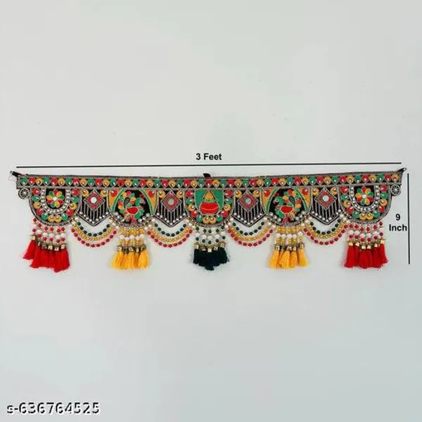 Velvet_Mirror_Work_Embroidered_Peacock_Jula_Door_Toran