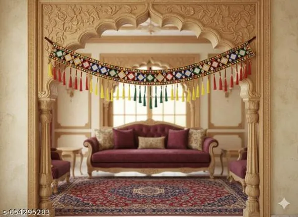 Plastic_Beads_Kutchi_Mirror_Work_Pom_Poms_Door_Toran_Pack_Of_2