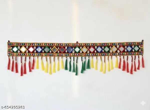 Plastic_Beads_Kutchi_Mirror_Work_Pom_Poms_Door_Toran_Pack_Of_2
