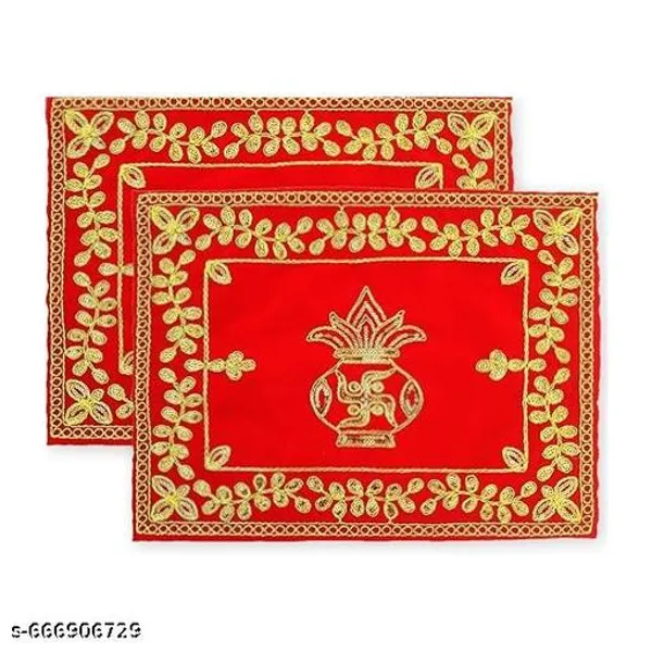 Velvet_Zari_Embroidered_Swastik_Kalash_Red_Pooja_Aasan_Cloth_-_Pack_of_3