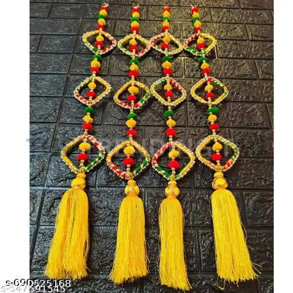 Handmade_Festive_Yellow_Square_Moti_Tassel_Pom_Pom_Door_Toran