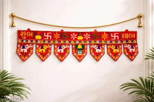 Velvet_Festive_Elephant_Kalash_Design_Decorative_Door_Toran_-_Pack_of_3
