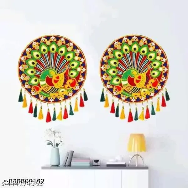 Polyester_Traditional_Peacock_Design_Tassels_Door_Toran_Set_Of_2_-_Pack_of_2