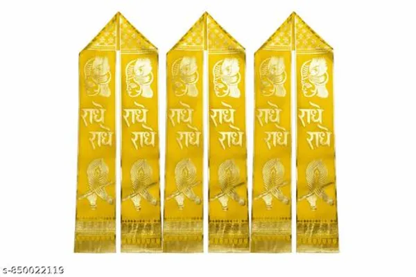 Yellow_Polyester_Radhe_Radhe_Printed_Religious_Stole_For_Women_-_Pack_of_2