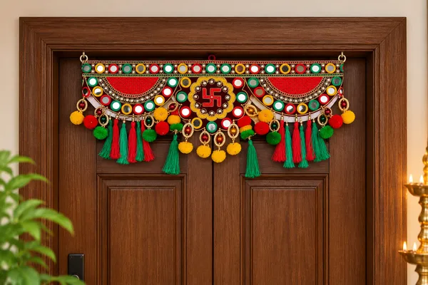 Polyester_Festive_Multi_Zula_Pearl_Beads_Handmade_Door_Toran