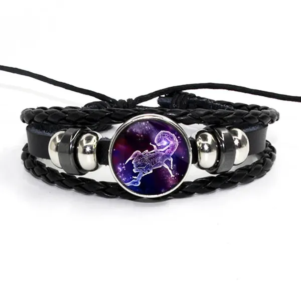 Zodiac_Leather_Braided_Bracelet_|_🔥FLAT_50%_OFF_SALE🔥