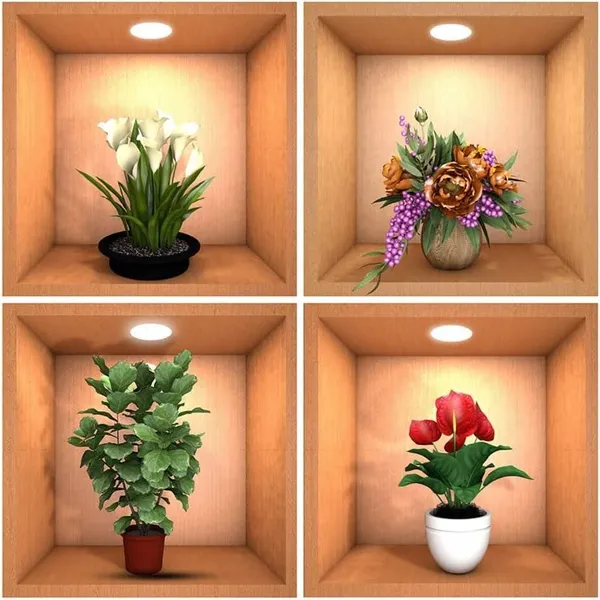 3D_Vase_Wall_Sticker_-_(Pack_of_4)