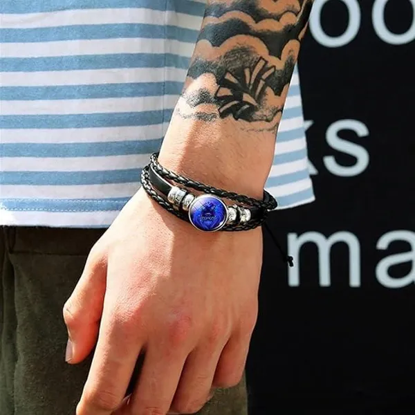 Zodiac_Leather_Braided_Bracelet_|_🔥FLAT_50%_OFF_SALE🔥