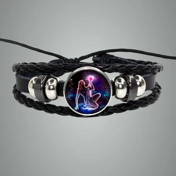 Zodiac_Leather_Braided_Bracelet_|_🔥FLAT_50%_OFF_SALE🔥